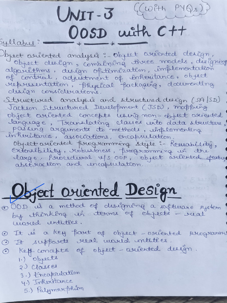 Unit-3 Oosd With C++ | PDF