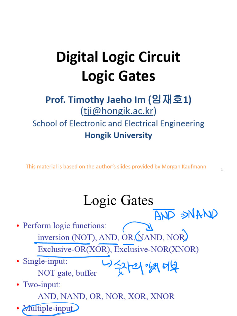 Annotated - 03. Digital - Logic - Circuit - Logic Gates | PDF