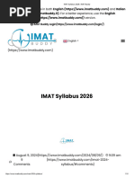 Essential IMAT Study Materials Guide | PDF | Chemistry | Physics