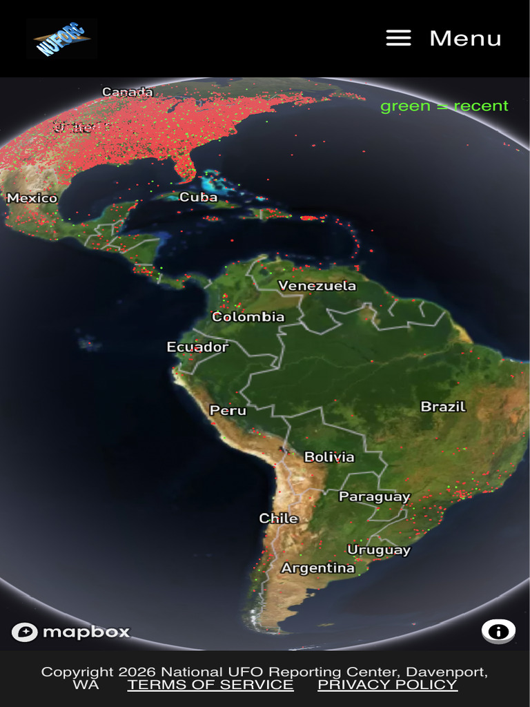 Ufo Sightings Map Nuforc | PDF