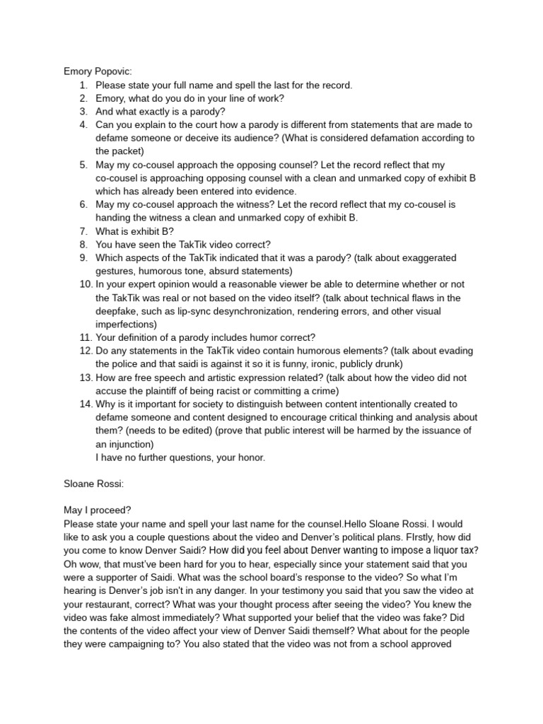 Mock Trial | PDF
