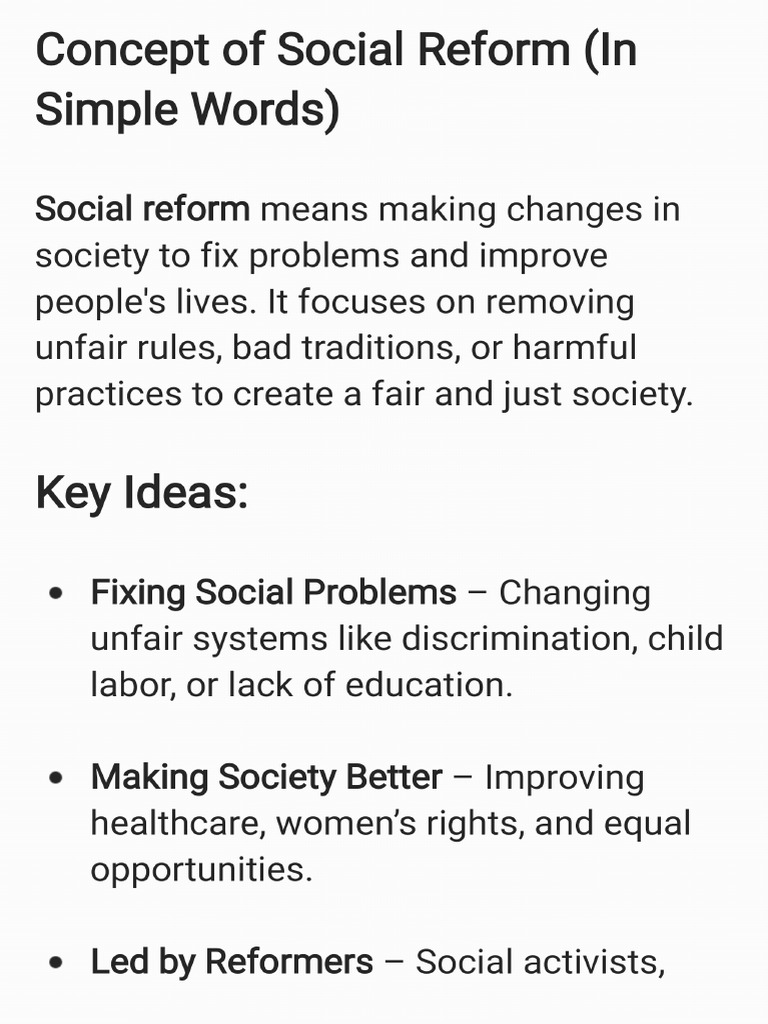Social Reform | PDF