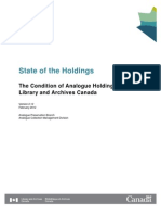 Library and Archives Canada: State of The Holdings-June 2012