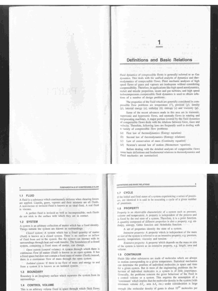 Chapter 1 Definition and Basic Relation | PDF