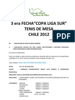 Bases 3era Fecha Liga Sur Osorno 2012