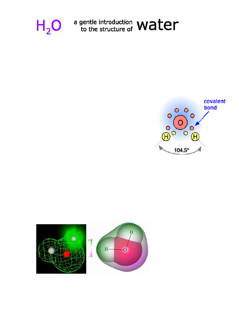 A Gentle Introduction To The Structure of Water | PDF | Hydrogen Bond ...