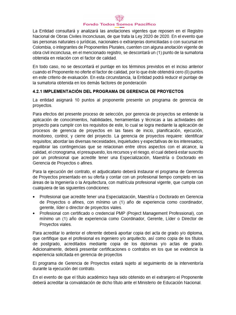 Requisitos Planes | PDF | Profesional en el manejo de proyectos | Business