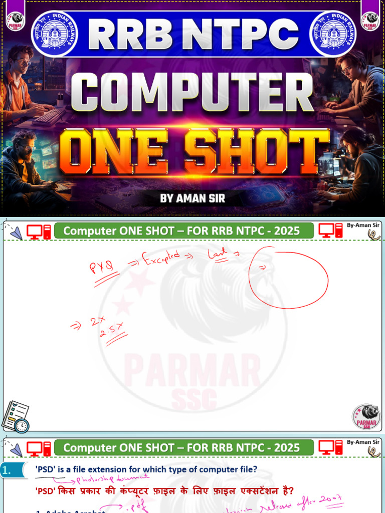 Computer One Shot | PDF | Computer Virus | Computer Science