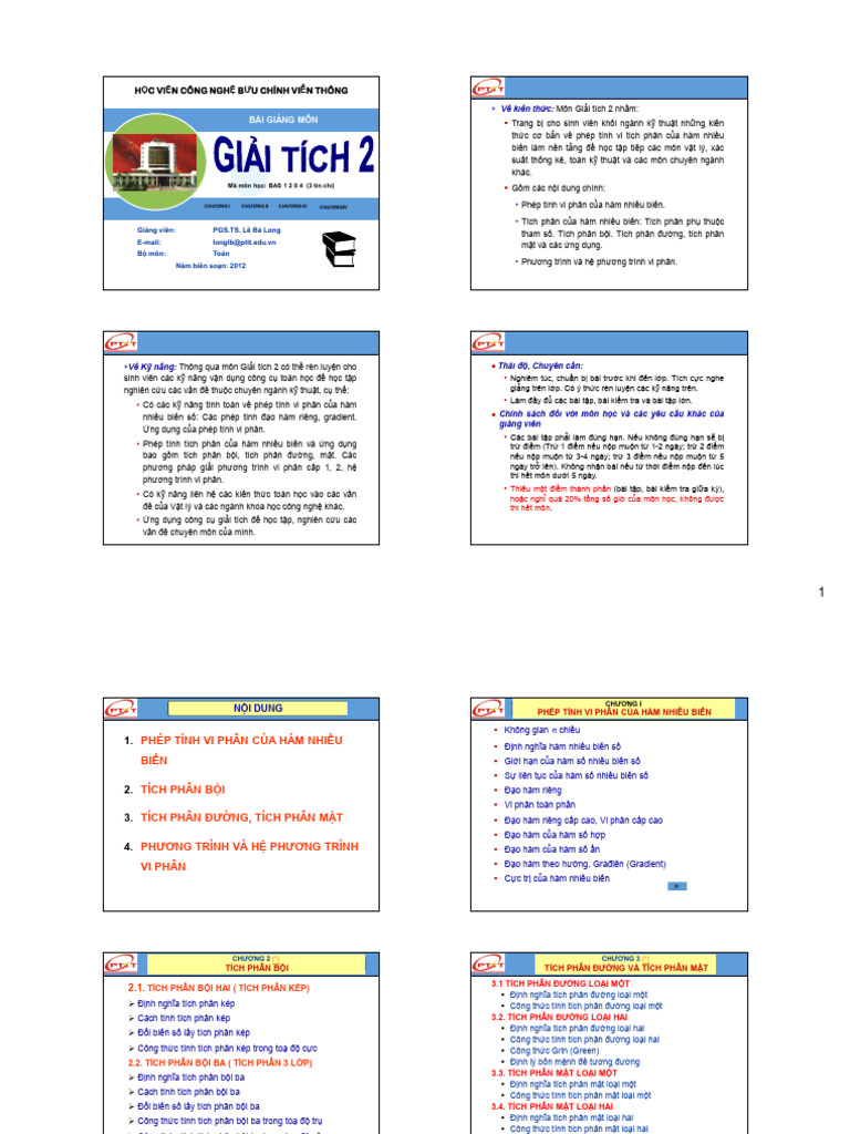 Giai Tich 2 | PDF