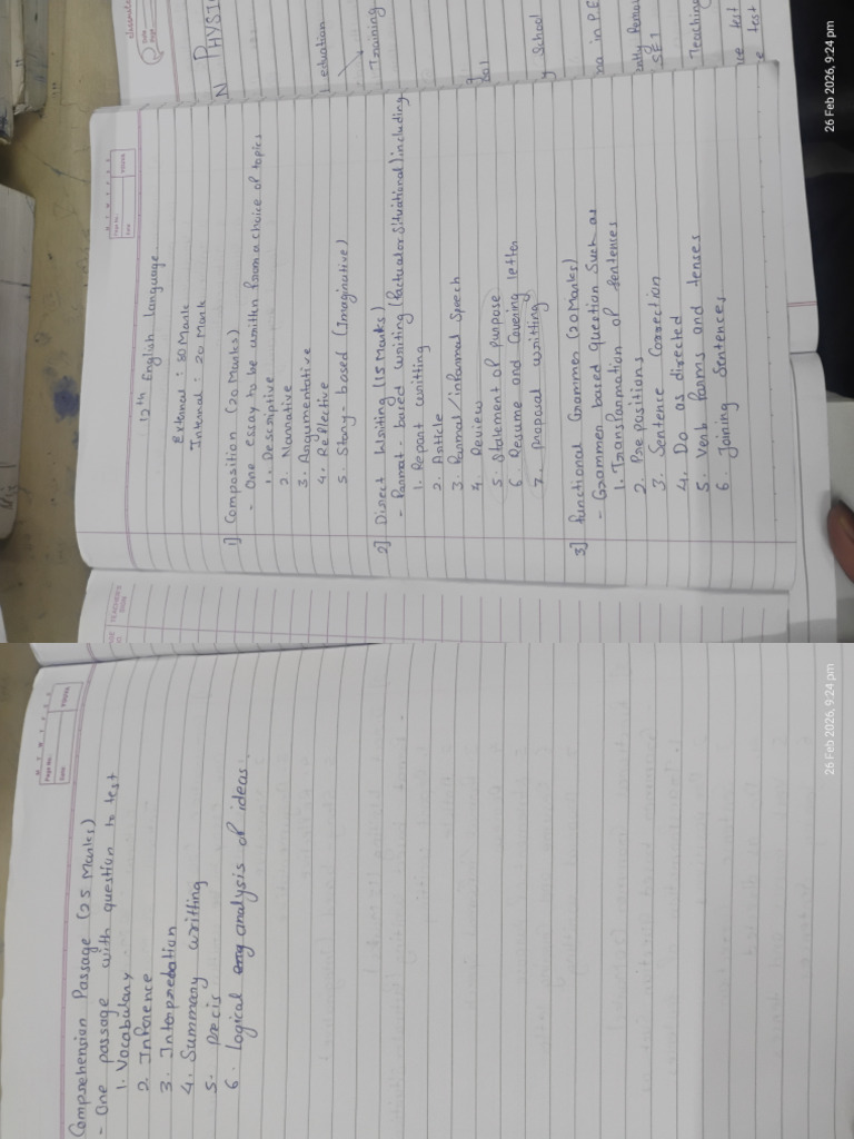ISC Language Syllabus | PDF