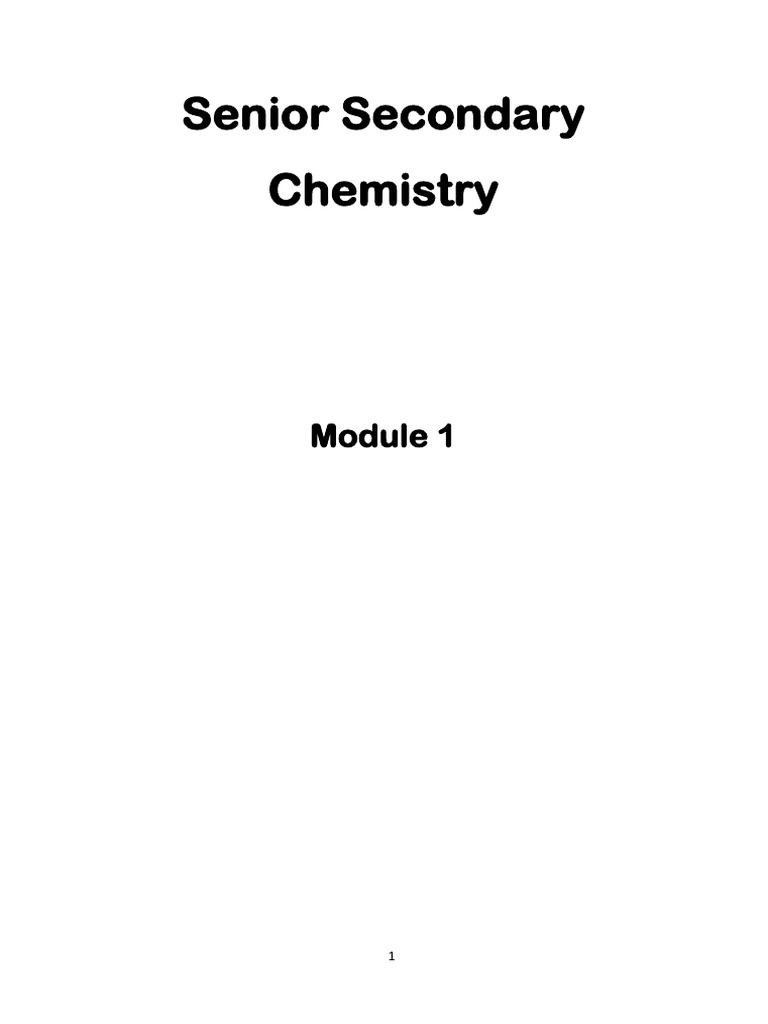 Msce Chemistry Module 1 | PDF | Nitrogen | Phosphorus