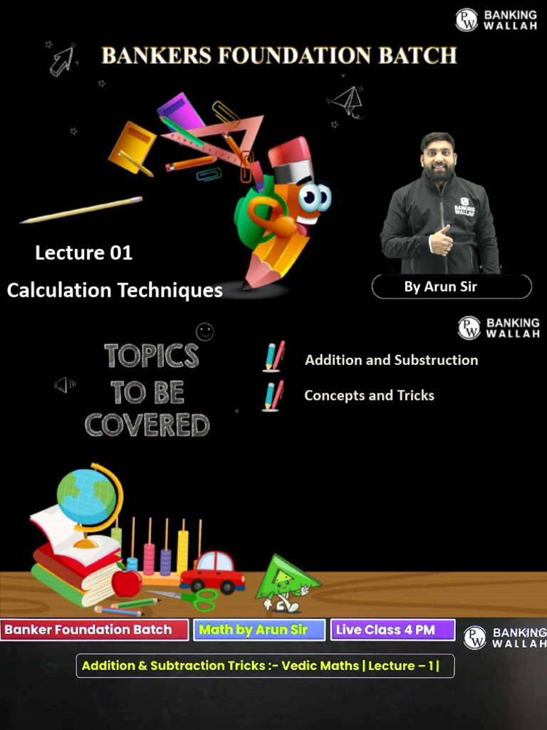 Calculations Techniques 01 - Class Notes | PDF