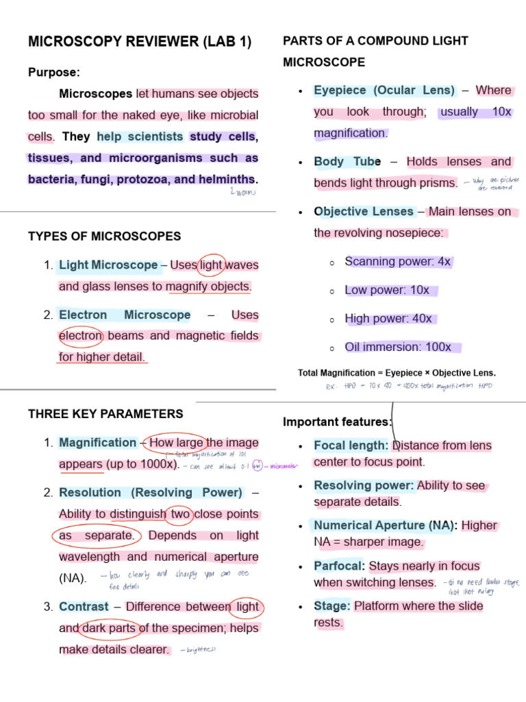 Micro - Lab (Reviewer) | PDF