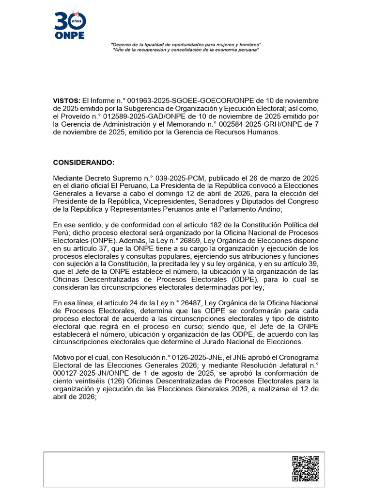 RG 49 2025 Goecor | PDF | Organizaciones relacionadas con el gobierno ...