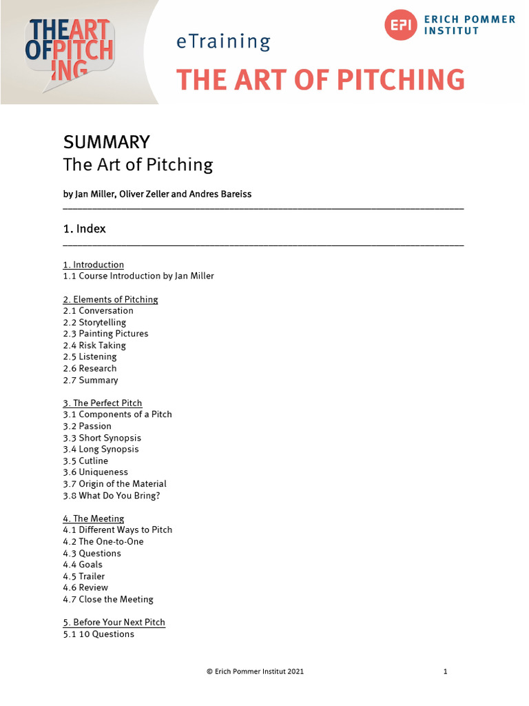 Pitching For TV | PDF | Storytelling