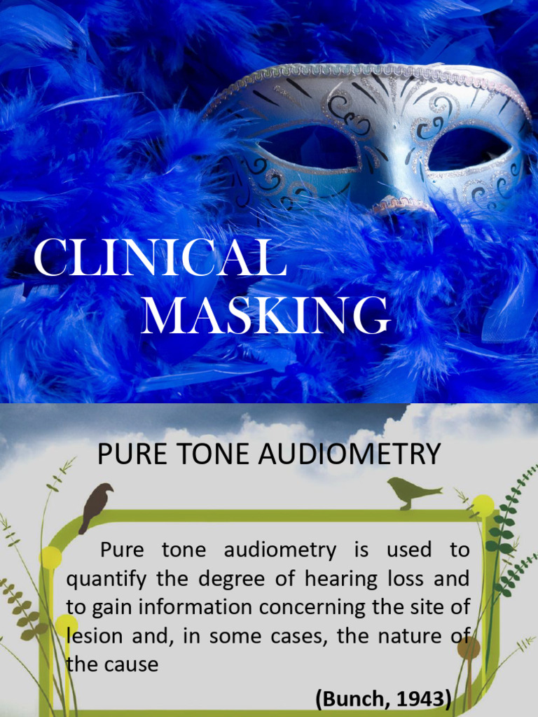Masking | PDF | Hearing | Senses