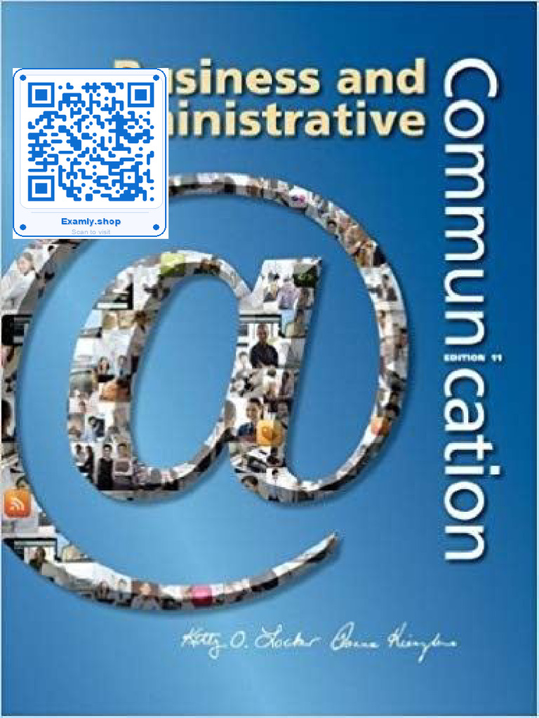 Textbook Business and Administrative Communication 11th Edition ...