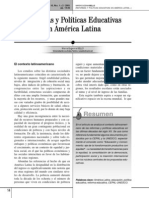 Reformas y Politicas Educativas en America Latina