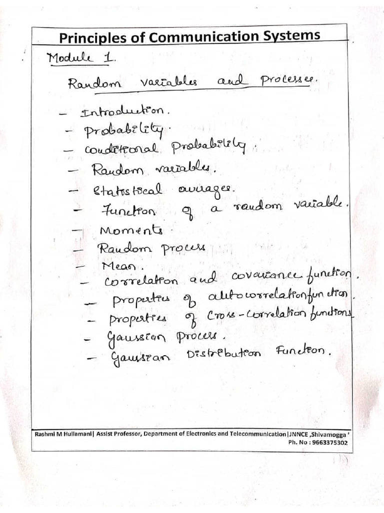 Module 1 Handwritten | PDF