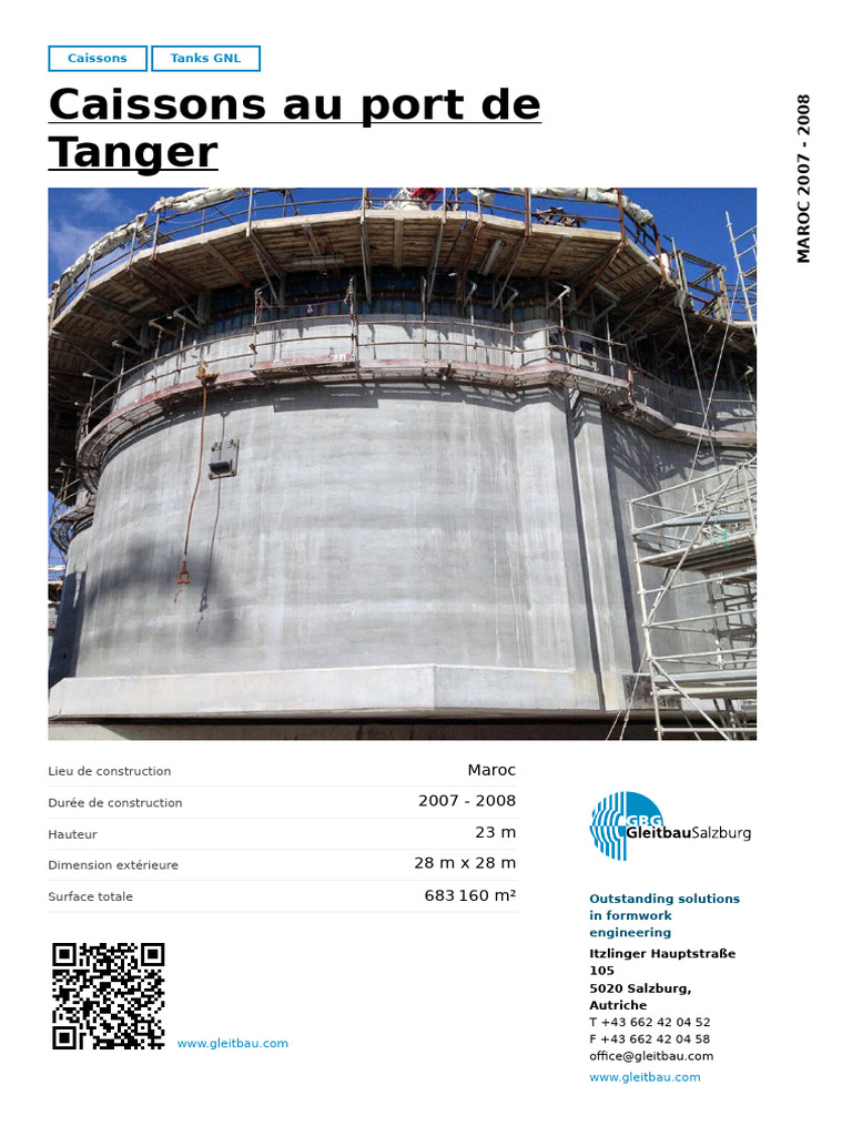 Caissons Au Port de Tanger | PDF