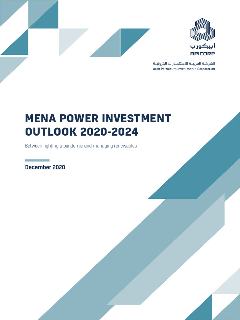 MENA Power Investment Outlook 2020 2024 | PDF | Renewable Energy ...