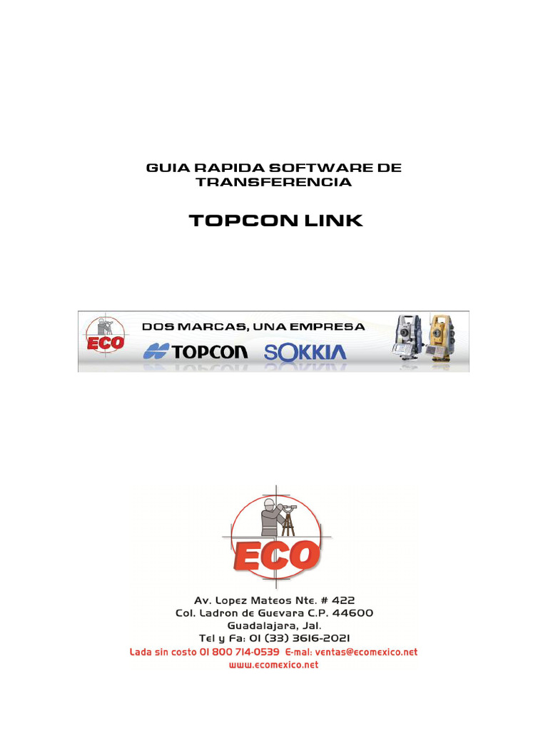 Guia Topcon Link | PDF | Informática | Software