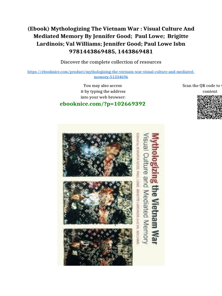 (Ebook) Mythologizing the Vietnam War : Visual Culture and Mediated ...