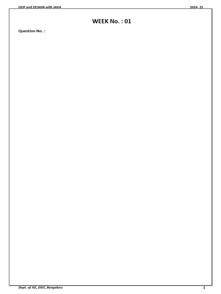 JAVA Activity FORMAT | PDF