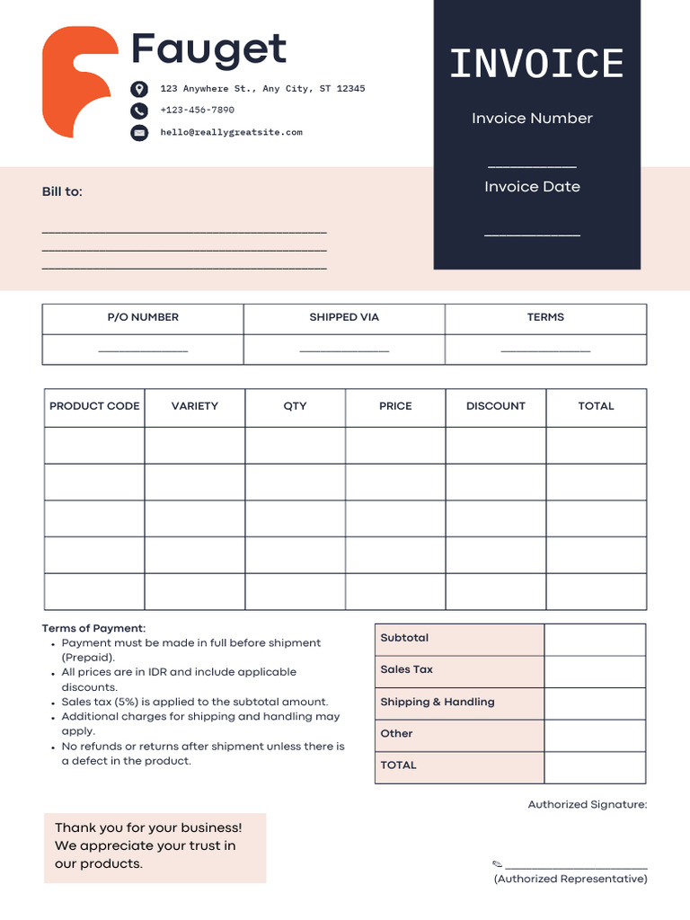Orange Blue Clean Modern Purchase Order Invoice - 20260226 - 140110 ...