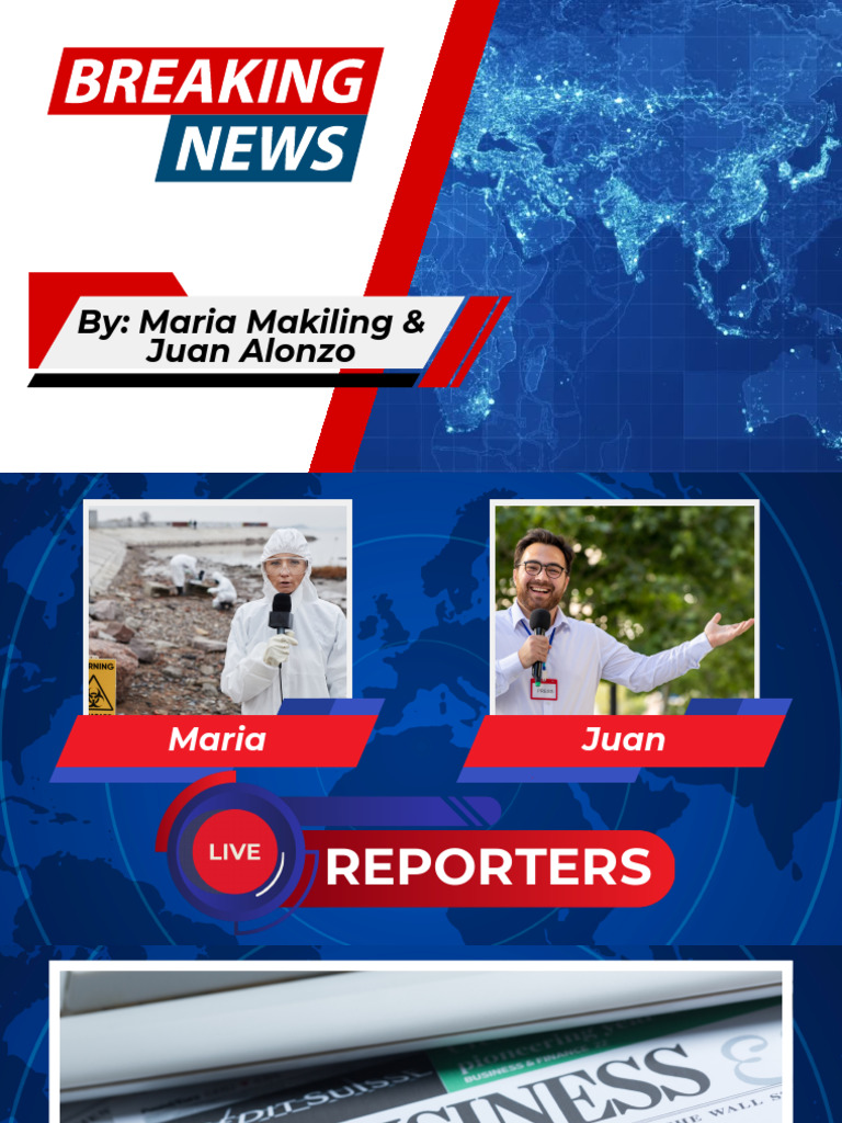 News Reporting Presentation in Red and Blue Style | PDF