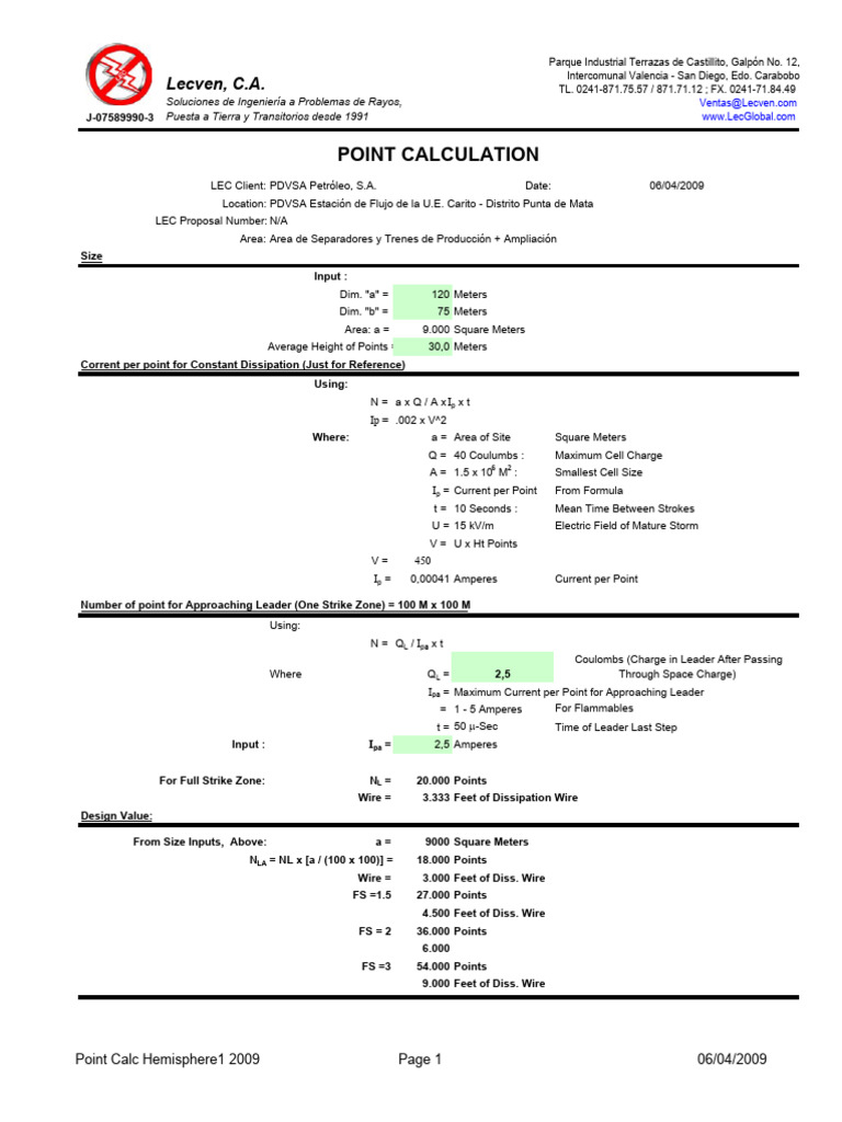 Point Calc Hemisphere1 2009 | PDF | Electromagnetism | Electricity