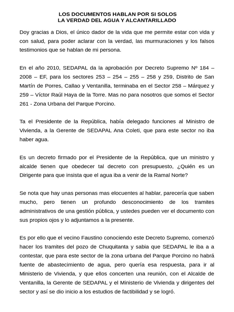 Los Documentos Hablan Solos - Modelo 02 | PDF