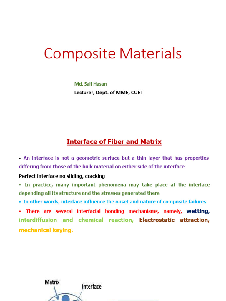 Composite Materials 03 | PDF | Adhesion | Epoxy