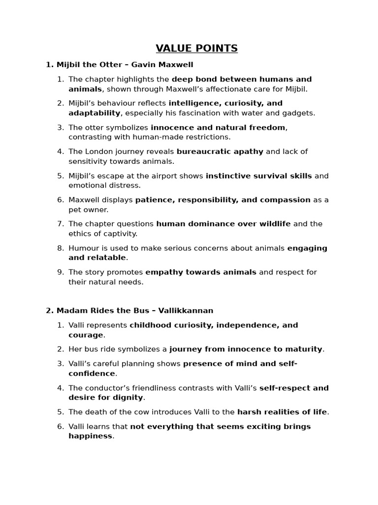 Value Points Last 4 CH First Flight | PDF | Social Psychology ...
