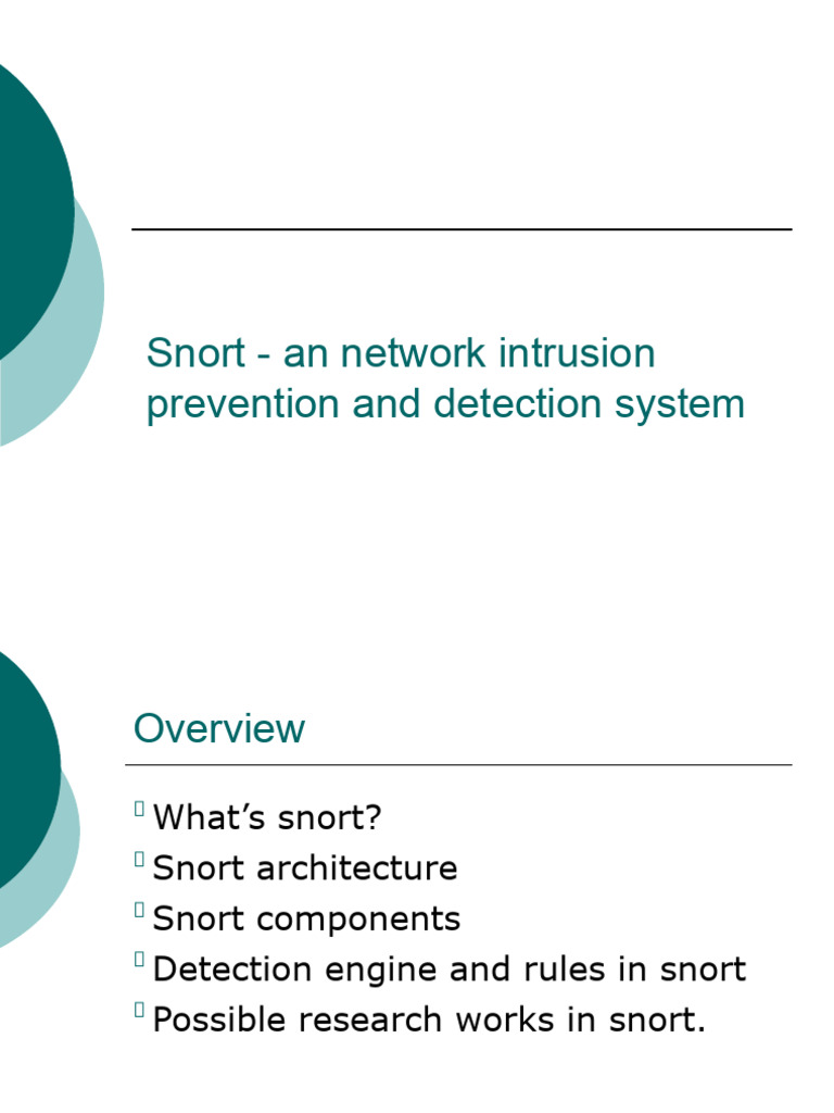 Snort - An Network Intrusion Prevention and Detection System | PDF ...