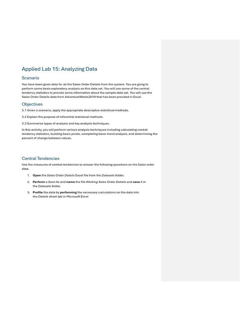 Applied Lab 15 - Analyzing Data | PDF | Data Analysis | Computing