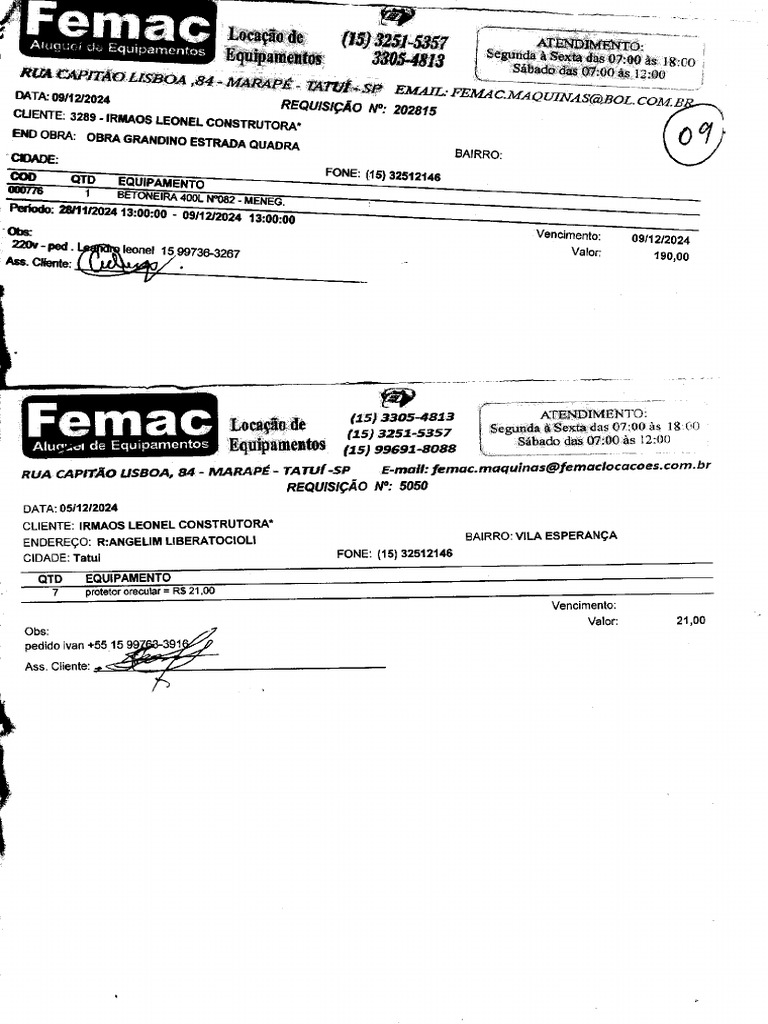 Irmaos Leonel FEMAC | PDF