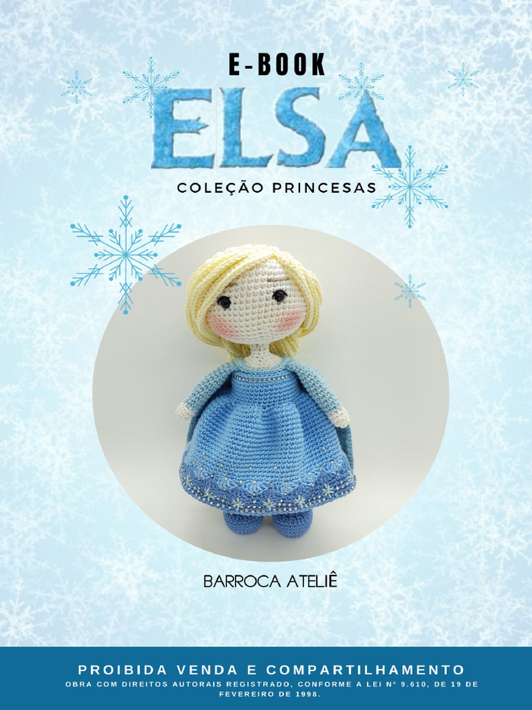E-Book Elsa Frozen | PDF | Crochê