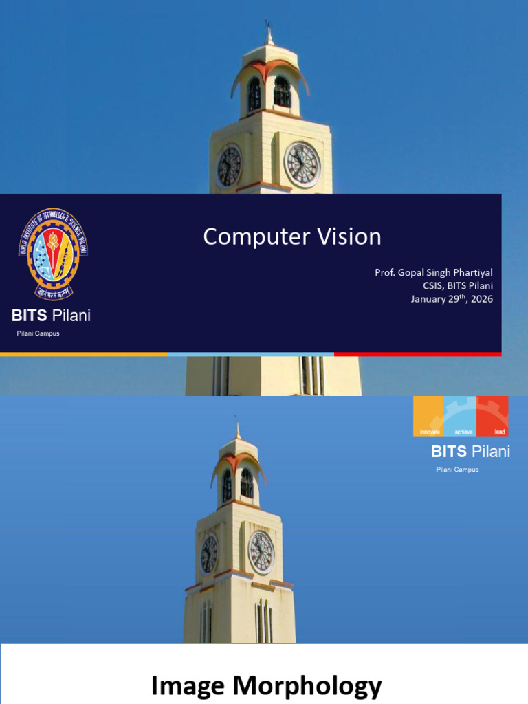Lec09 Image Morphology | PDF | Image Segmentation | Computer Graphics