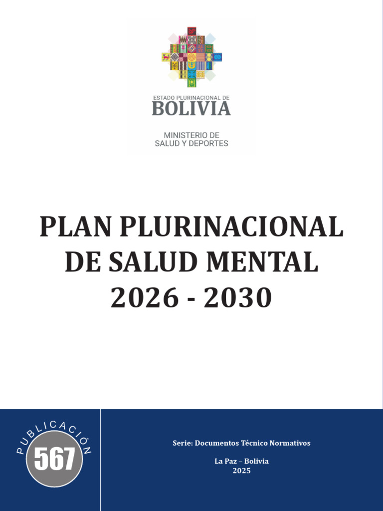 567 - Plan Plurinacional de Salud Mental | PDF | Salud mental | Mente