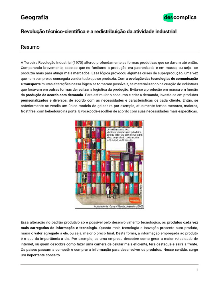 VOD-Revolução Tecnico Cientifico Informacional e A Redistribuição ...