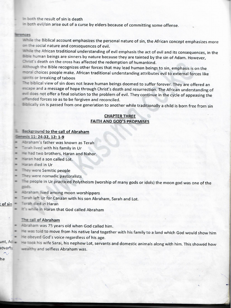 Form One C R e Notes Chap 3,4 | PDF