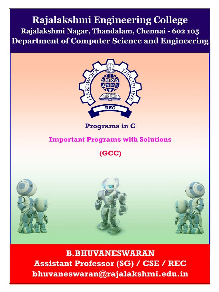 Bhuvan C Programs Part II | PDF | Integer (Computer Science) | Arithmetic
