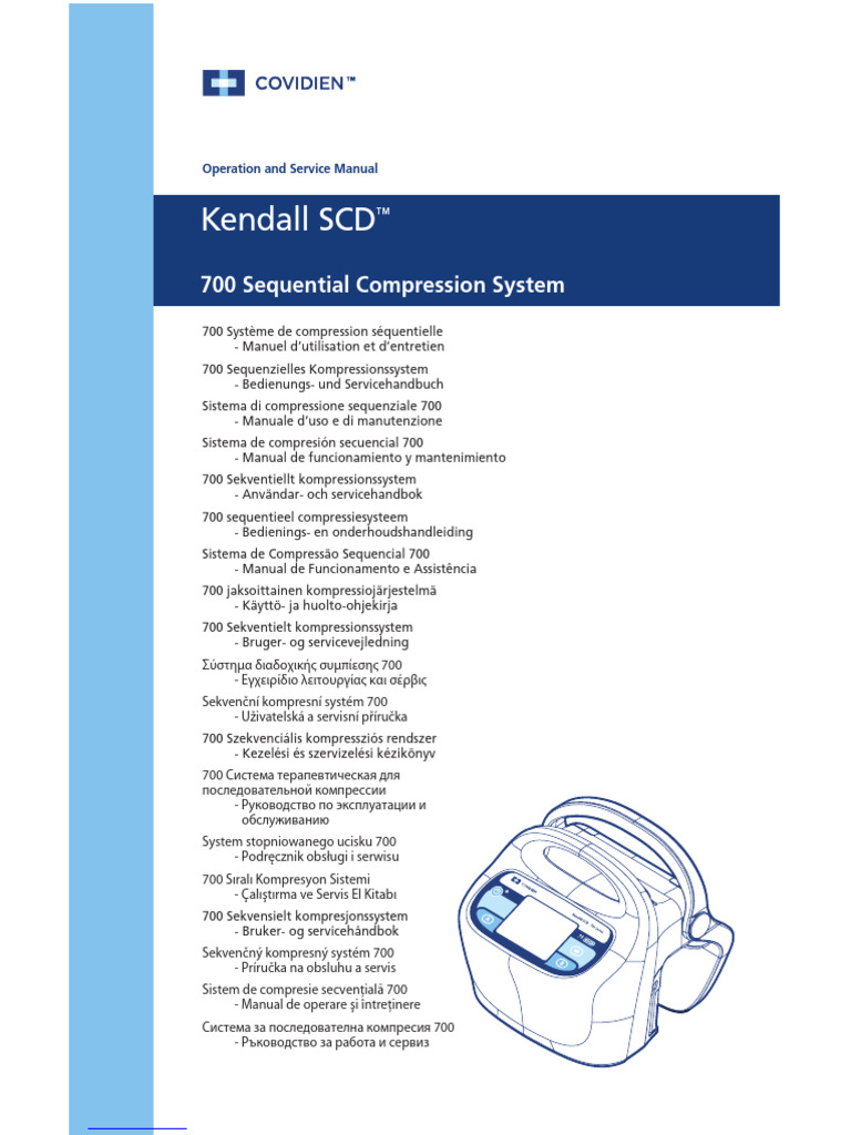 Kendall SCD 700 Series | PDF | Vein | Thrombosis