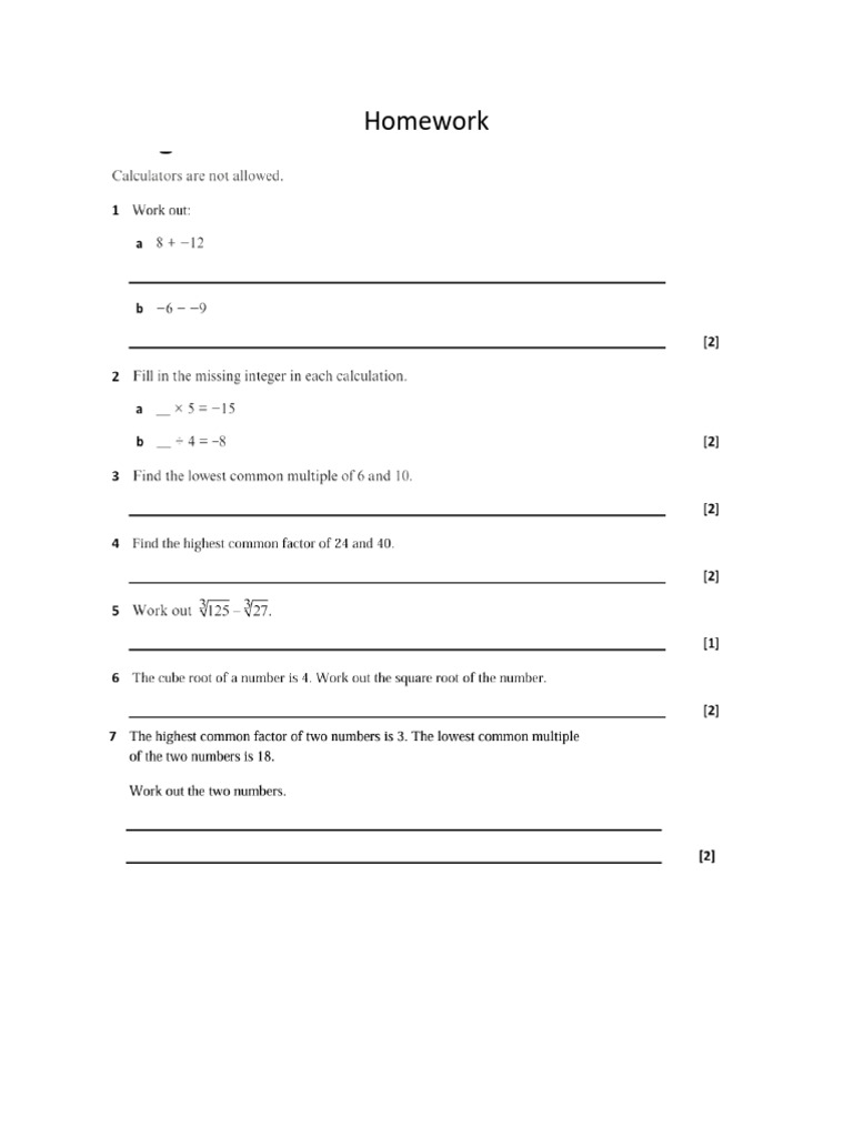 Homework | PDF