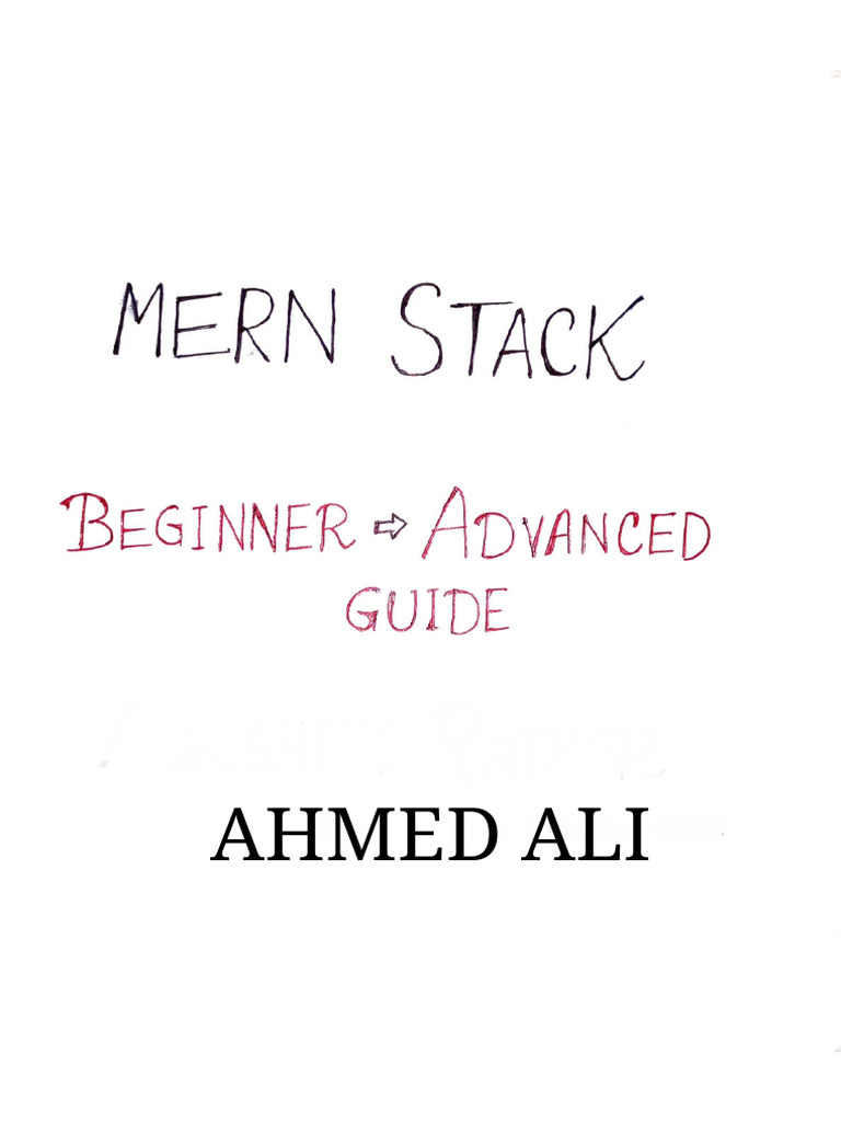 Mern Stack Handwritten Notes.!! | PDF