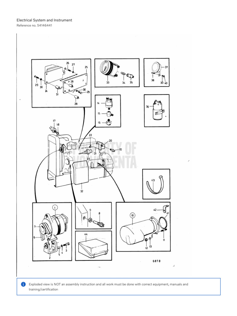 Part Sections - Electrical System and Instrument - Volvo Penta Shop | PDF