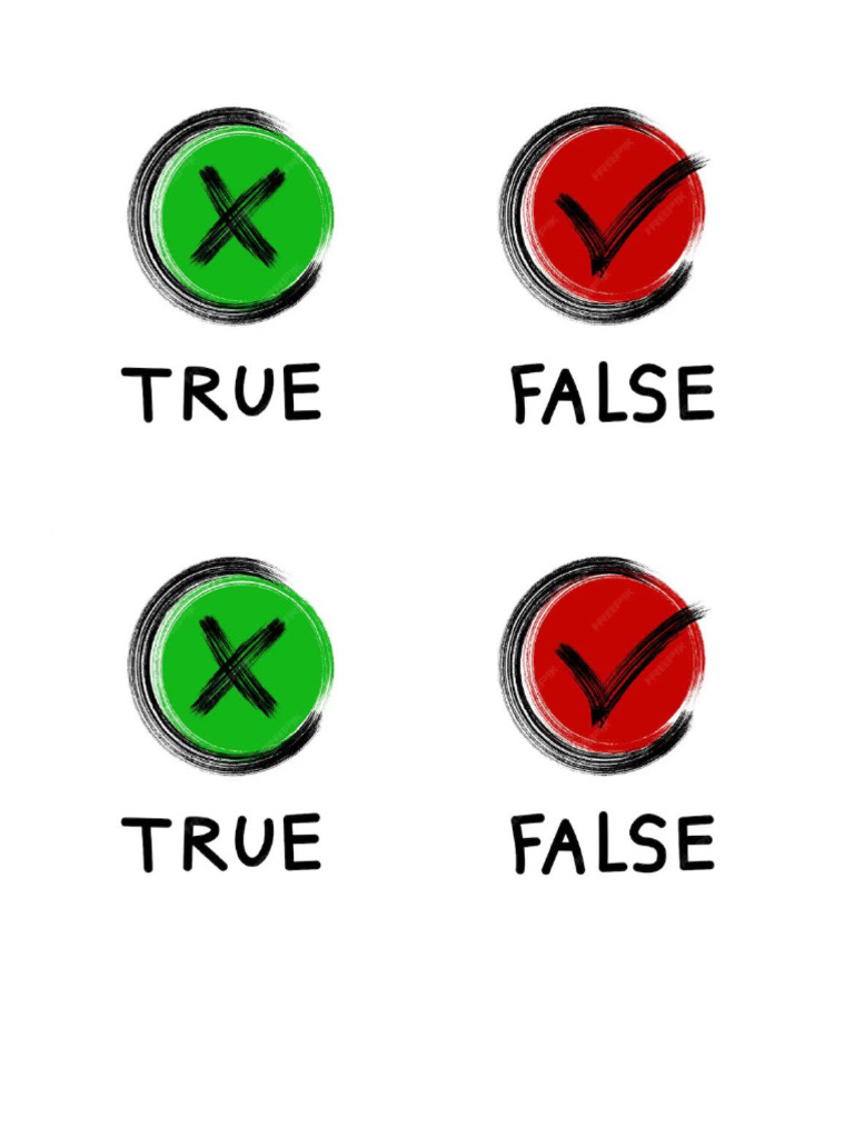 True False Icons | PDF