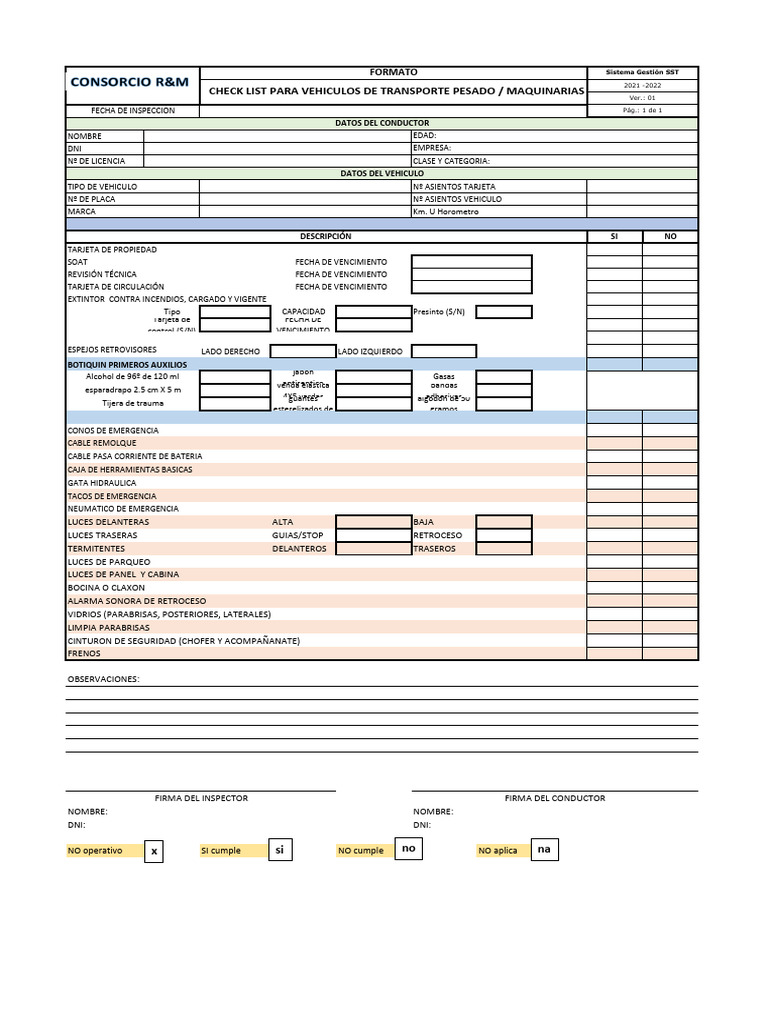 Inspección Vehicular Terceros | PDF | Estilos de carrocería ...