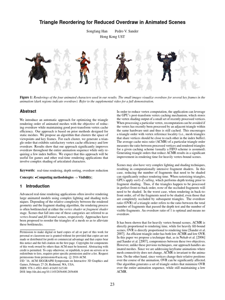 2016 Reorder | PDF | Shader | Rendering (Computer Graphics)